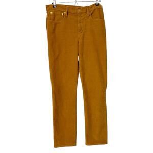 J. Crew stretch cotton blend straight leg corduroy pants dark tan. Size 30 Tall